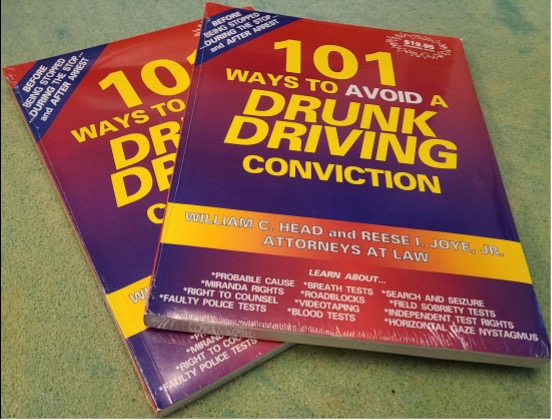 Copies of the 101 Ways to Avoid a Drunk Driving Conviction, published in 1991 but still highly sought after.