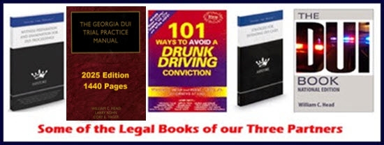 Some of the legal books our best DUI lawyers in Atlanta author and co-author every year. Titles include The DUI Book and 101 Ways to Avoid a Drunk Driving Conviction.