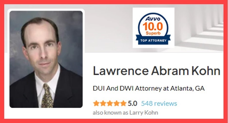 Partner Larry Kohn is one of the NATION’S most ''reviewed'' criminal law attorneys, with AVVO. He is also rated by Best Law Firms in America and Best Lawyers in America.