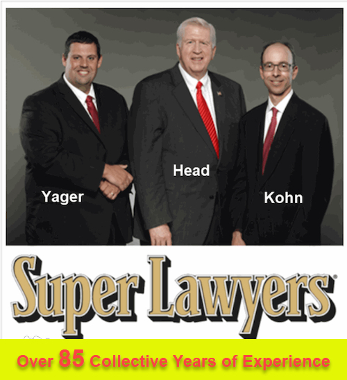 85 Years of criminal defense collective experience - Over 30 Super Lawyers recognitions between them - Cory Yager - William Head - Larry Kohn, Atlanta criminal attorneys near me