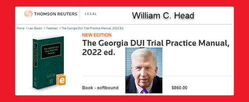 Bubba Head wrote The Georgia DUI Trial Practice Manual to help other lawyers offer better legal services to their clients who were arrested for drunk driving or drugged driving.