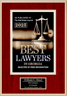 Atlanta criminal defense attorney William Head was named a Best Lawyers in Georgia by his legal peers. This recognition is published in The Wall Street Journal.