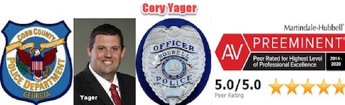 Reckless driving Georgia attorney Cory Yager, who has averaged over 100 DUI reductions to reckless driving or other lesser crimes. The former law enforcement officer knows how to fight such cases at a different level than most criminal law attorneys near me.