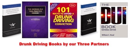 These are just a few of the DUI Law Books co-authored by the three Georgia criminal defense attorneys. All three have been published in national DUI litigation practice books. Mr. head has authored or co-authored more than a dozen books on DUI law practice.