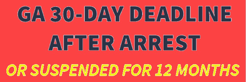 After every DUI arrest, an administrative license suspension (civil) action to suspend that driver's license is begun. Only 30 days after arrest exist to appeal or to have the ignition interlock device installed, for those who are eligible.