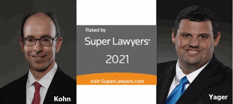 Kohn and Yager rated by Super Lawyers