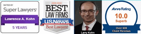 Larry Kohn has been a criminal defense lawyer for over 20 years and he has earned over 500 Google reviews from satisfied legal services clients.