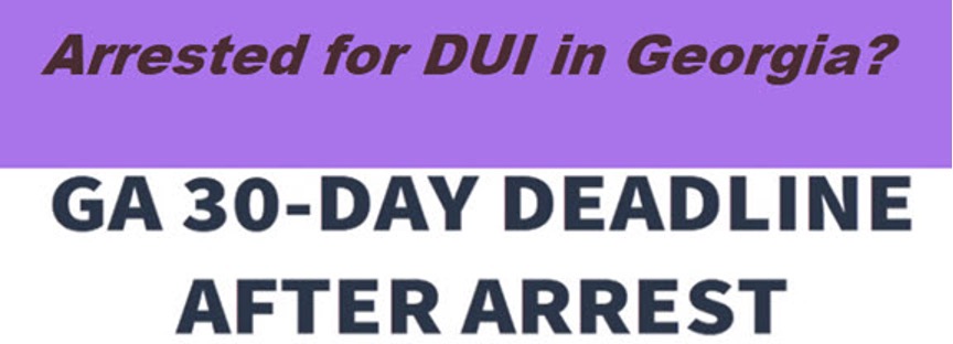 All DUI arrests allow an officer to immediately file an administrative license suspension with Georgia DDS based upon an implied consent law violation. All arrested drivers MUST act to maintain their right to drive when this is done. Call now for a FREE consultation.