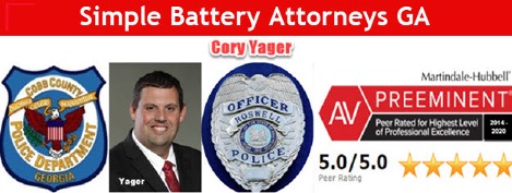 Atlanta Simple Battery Lawyer Cory Yager is a former cop who was involved in hundreds of assault and battery arrests, including domestic violence. Call Cory at (404) 567-5515 to discuss your upcoming misdemeanor or felony case.