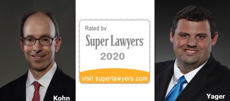 Criminal lawyers near me in Atlanta GA, Larry Kohn and Cory Yager, award-winning legal book co-authors, recognized repeatedly by Super lawyers