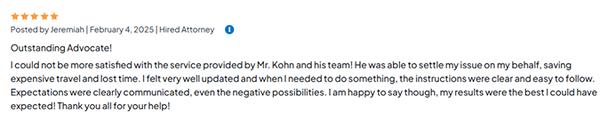 Client reviews for criminal defense lawyer Larry Kohn