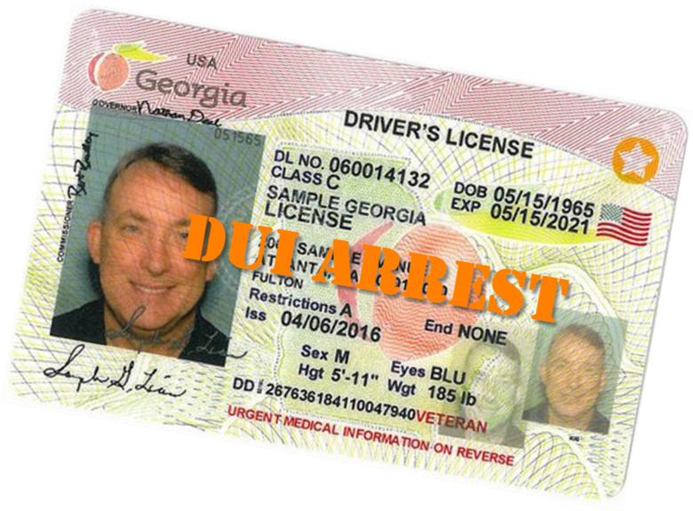 Yoir Georgia driver's license will be suspended 30 days from your DUI arrest unless you talk to an attorney and file to have an ALS hearing conducted in an effort to save your right to drive.