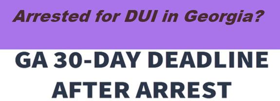 You only have 30 days after your DUI arrest to request an administrative license hearing with Georgia DDS to stop your driver's license from being suspended for a whole year. Call Larry Kohn at Kohn & Yager criminal defense law firm (404) 567-5515